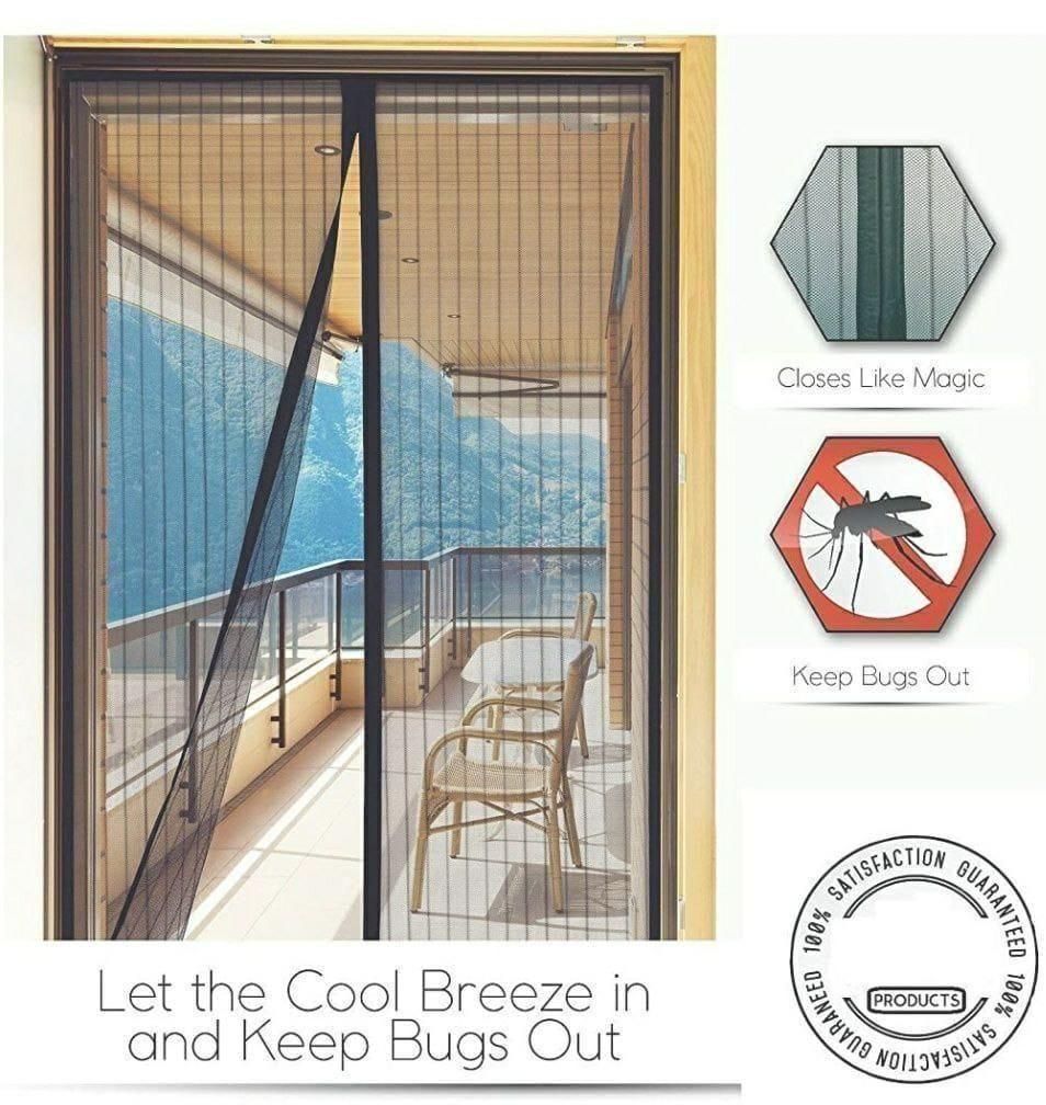 Magnetic Mesh Screen Door Curtain