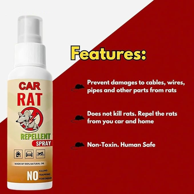 Eco Friendly Rat Repellent Spray (Pack Of 2)